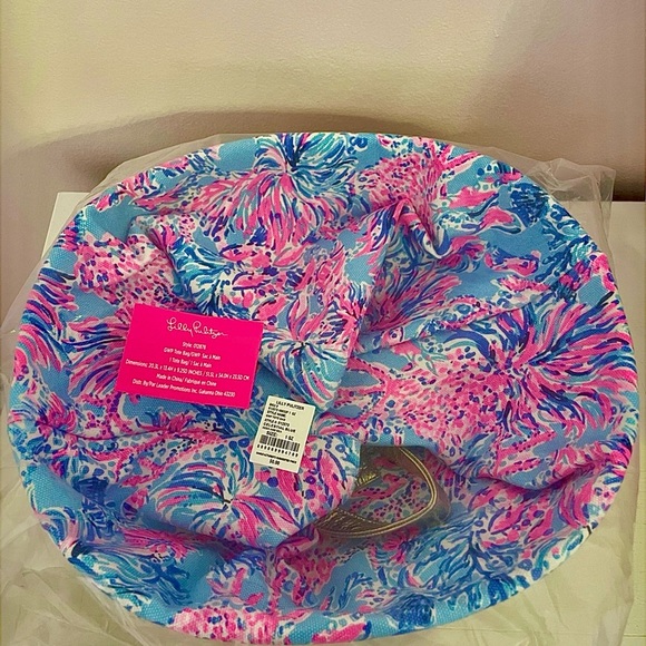 Lilly pulitzer wicker tote new - Picture 5 of 5
